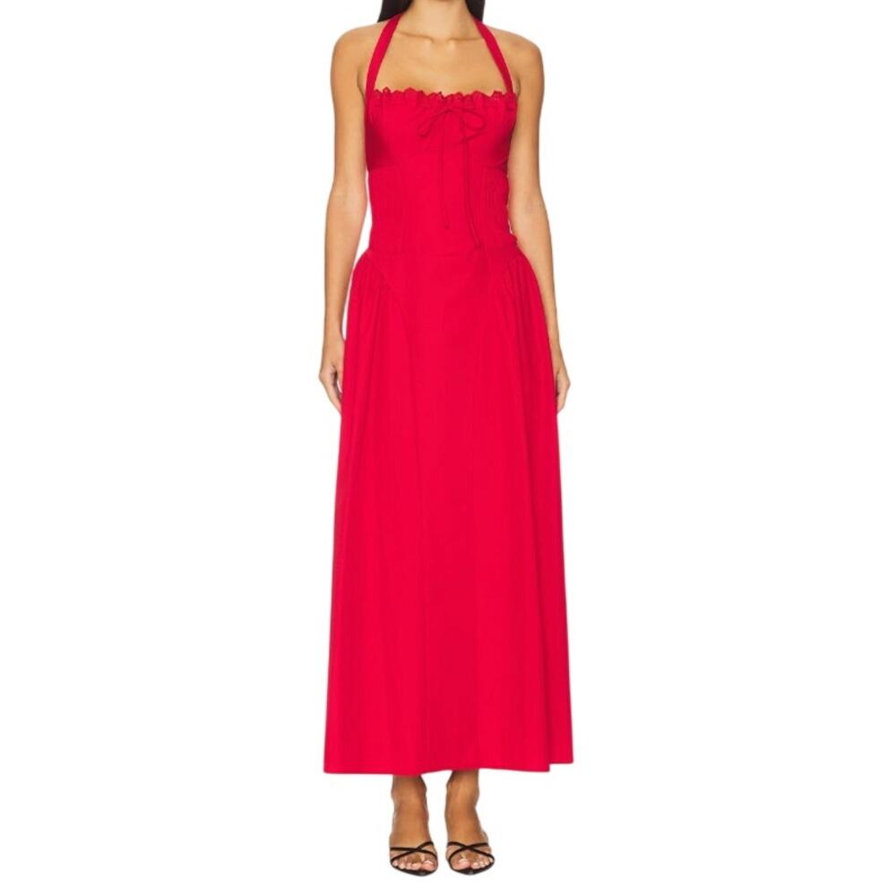 MORE TO COME Danniela Maxi Dress in Red, Size S